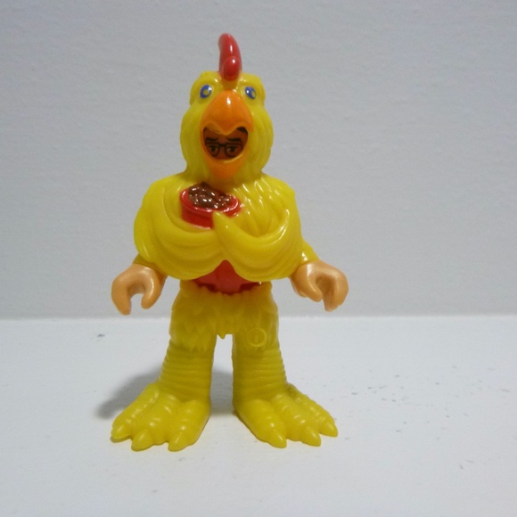 IMAGINEX  FIGURE FAST FOOD GUY w/CHICKEN OUTFIT PERFECT STOCKING STUFFER - Picture 2 of 15